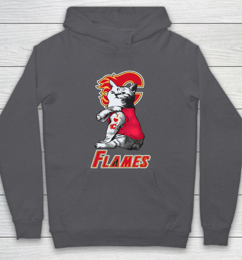 NHL My Cat Loves Calgary Flames Hockey Hoodie 4