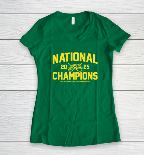 Western Michigan 2025 National Champions Women's V-Neck T-Shirt 3