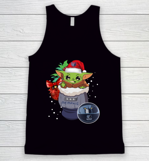 Memphis Grizzlies Christmas Baby Yoda Star Wars Funny Happy NBA Tank Top