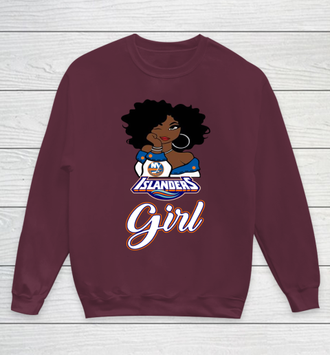 New York Islanders Girl NHL Youth Sweatshirt 5