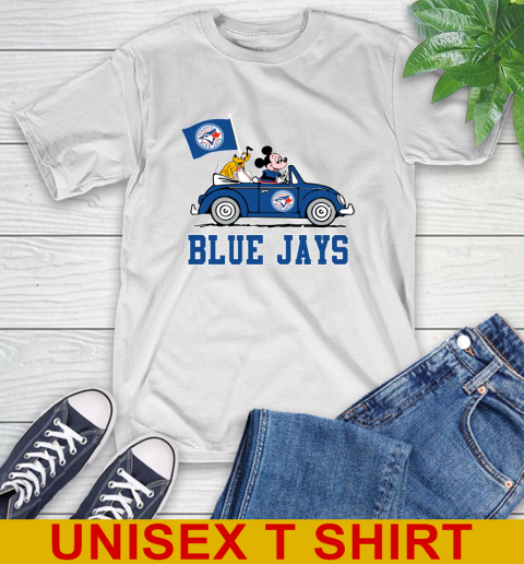 MLB Baseball Toronto Blue Jays Pluto Mickey Driving Disney Shirt T-Shirt