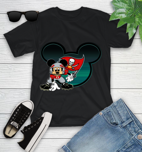 NFL Tampa Bay Buccaneers Mickey Mouse Disney Football T Shirt Youth T-Shirt 2