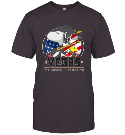 Vegas Golden Knights Ice Hockey Snoopy And Woodstock NHL Unisex Jersey Tee