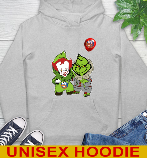 New York Islanders Baby Pennywise Grinch Christmas NHL Hockey Hoodie 6