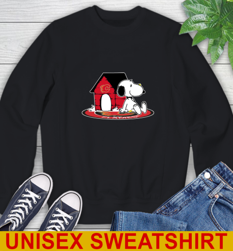 NHL Hockey Calgary Flames Snoopy The Peanuts Movie Shirt Sweatshirt 2