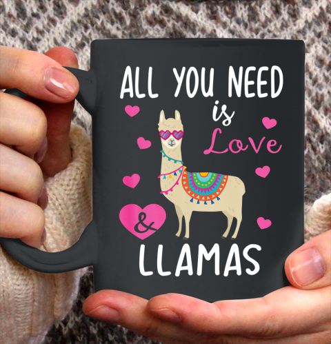 Valentine Llama All You Need Is Love Llamas Ceramic Mug 11oz