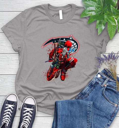 NBA Deadpool Marvel Comics Sports Basketball Orlando Magic Women's T-Shirt 5