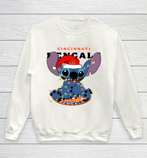 Cincinnati Bengals NFL Football noel stitch Christmas Youth Sweatshirt