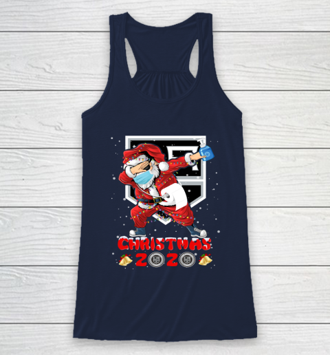 Los Angeles Kings Funny Santa Claus Dabbing Christmas 2020 NHL Racerback Tank 8