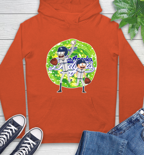 MLB Los Angeles Dodgers Rick And Morty Baseball Sports Hoodie 5