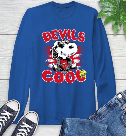 NHL Hockey New Jersey Devils Cool Snoopy Shirt Long Sleeve T-Shirt 11