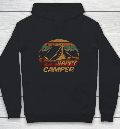 Camping Gifts Happy Camper Campsite Scout Lovers Camp Youth Hoodie