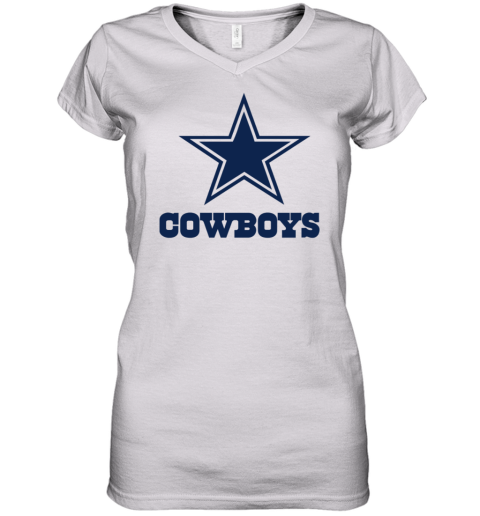 Dallas Cowboys NFL Football Women's V-Neck T-Shirt