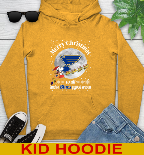 St.Louis Blues Merry Christmas To All And To Blues A Good Season NHL Hockey Sports Youth Hoodie 2