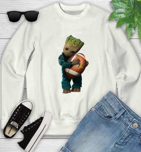 NFL Groot Guardians Of The Galaxy Football Sports Minnesota Vikings Youth Sweatshirt