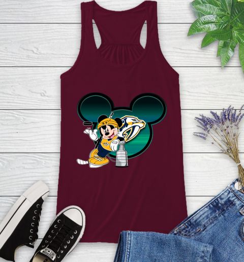 NHL Nashville Predators Stanley Cup Mickey Mouse Disney Hockey T Shirt Racerback Tank 3