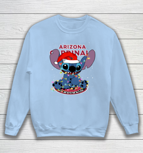 Arizona Cardinals NFL Football noel stitch Christmas Sweatshirt 4