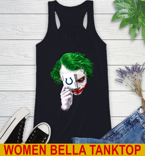 Indianapolis Colts NFL Football Joker Card Shirt Racerback Tank 8