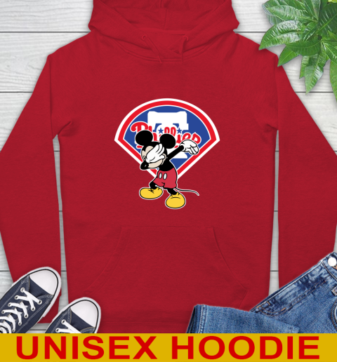 Philadelphia Phillies MLB Baseball Dabbing Mickey Disney Sports Hoodie 10