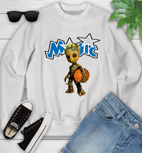 Orlando Magic NBA Basketball Groot Marvel Guardians Of The Galaxy Youth Sweatshirt