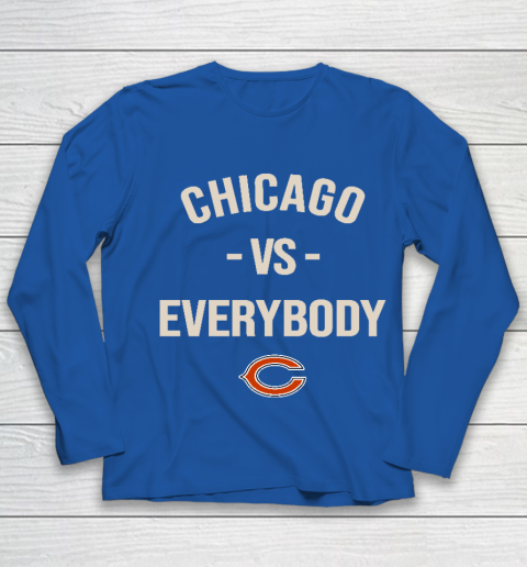 Chicago Bears Vs Everybody Youth Long Sleeve 7