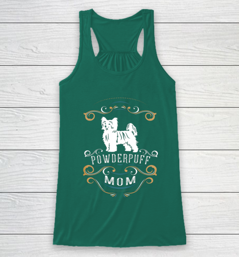 Dog Mom Shirt Powderpuff Mom Chinese Crested Dog Racerback Tank 5