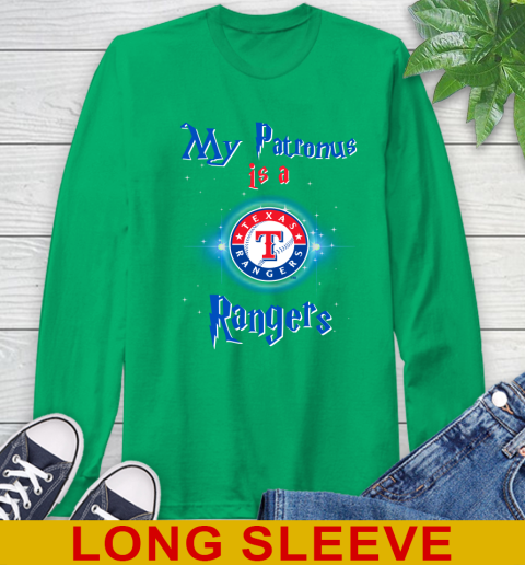 MLB Baseball Harry Potter My Patronus Is A Texas Rangers Long Sleeve T-Shirt 8
