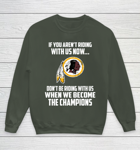 NFL Washington Redskins Football We Become The Champions Youth Sweatshirt 8