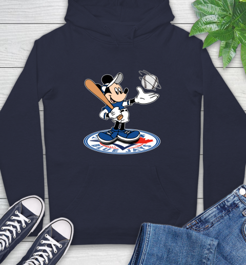 MLB Baseball Toronto Blue Jays Cheerful Mickey Disney Shirt Hoodie 4