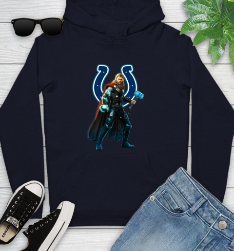 NFL Thor Avengers Endgame Football Indianapolis Colts Youth Hoodie 4