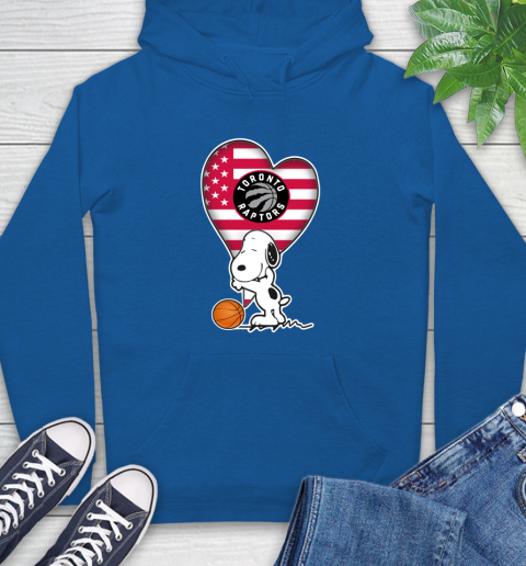 Toronto Raptors NBA Basketball The Peanuts Movie Adorable Snoopy Hoodie 9
