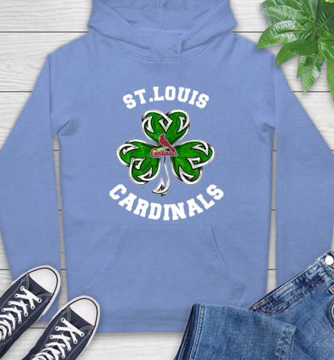 MLB St.Louis Cardinals Three Leaf Clover St Patrick's Day Baseball Sports Hoodie 11