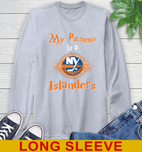 NHL Hockey Harry Potter My Patronus Is A New York Islanders Long Sleeve T-Shirt 7 NHL Hockey Harry Potter My Patronus Is A New York Islanders Long Sleeve T-Shirt - Image 7