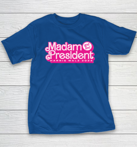 Madam President (and Tim!) Kamala Harris Youth T-Shirt 6