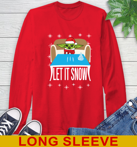 Christmas Baby Yoda And Cocaine Let It Snow Star Wars Shirts 66