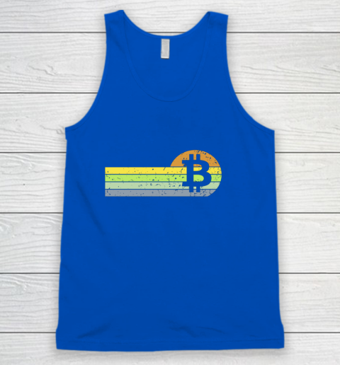 Bitcoin BTC Vintage Sunset Crypto Cryptocurrency Blockchain Tank Top 4