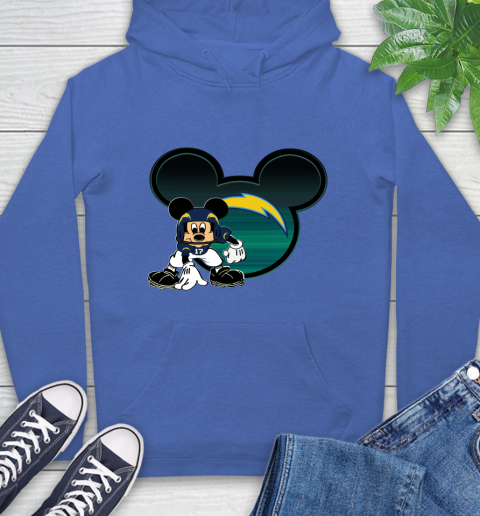NFL Los Angeles Chargers Mickey Mouse Disney Football T Shirt Hoodie 9