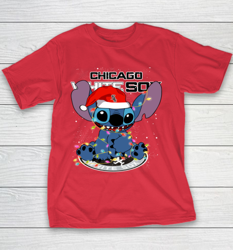 Chicago White Sox MLB noel stitch Baseball Christmas Youth T-Shirt 6