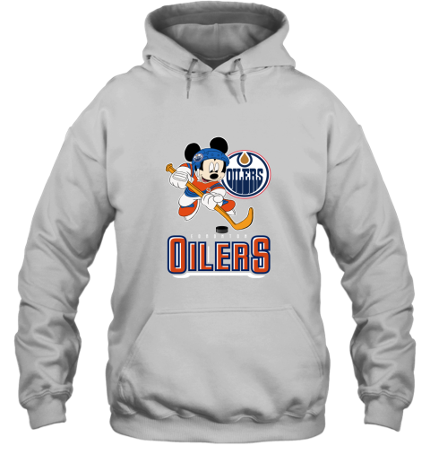NHL Hockey Mickey Mouse Team Edmonton Oilers Sweatshirt 