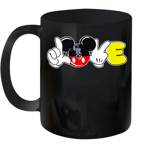 Colorado Rockies MLB Baseball Love Mickey Disney Sports Ceramic Mug 11oz 2