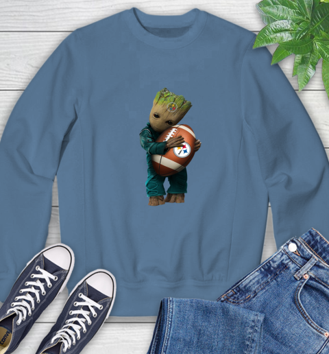NFL Groot Guardians Of The Galaxy Football Sports Pittsburgh Steelers Sweatshirt 7