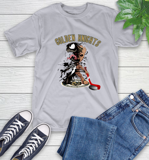 NHL Vegas Golden Knights Hockey Venom Groot Guardians Of The Galaxy T-Shirt 6