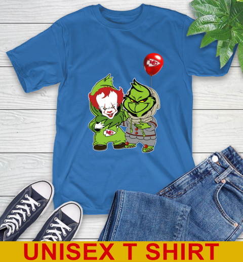 Kansas City Chiefs Baby Pennywise Grinch Christmas NFL Football T-Shirt 9