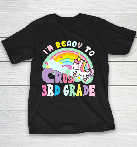 Back to school shirt ready to crush 3rd grade unicorn Youth T-Shirt