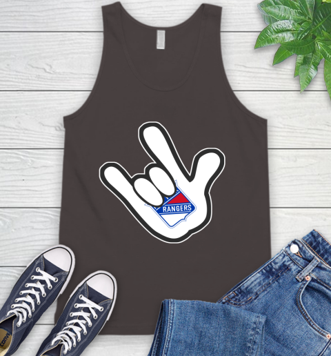 New York Rangers NHL Hockey Mickey Rock Hand Disney Tank Top 7