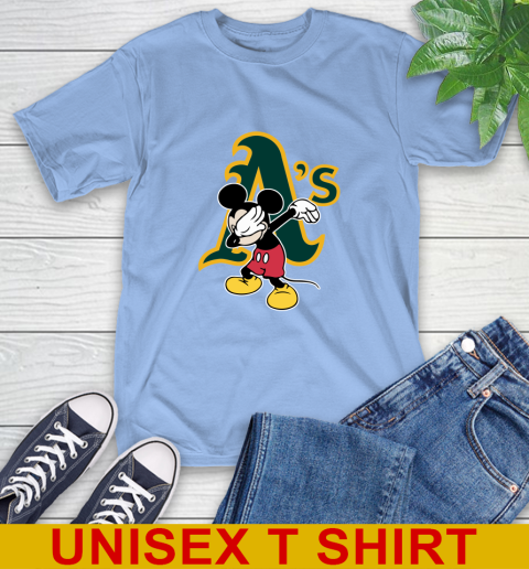 Oakland Athletics MLB Baseball Dabbing Mickey Disney Sports T-Shirt 11