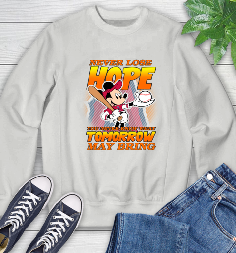 Los Angeles Angels MLB Baseball Mickey Disney Never Lose Hope Sweatshirt 5