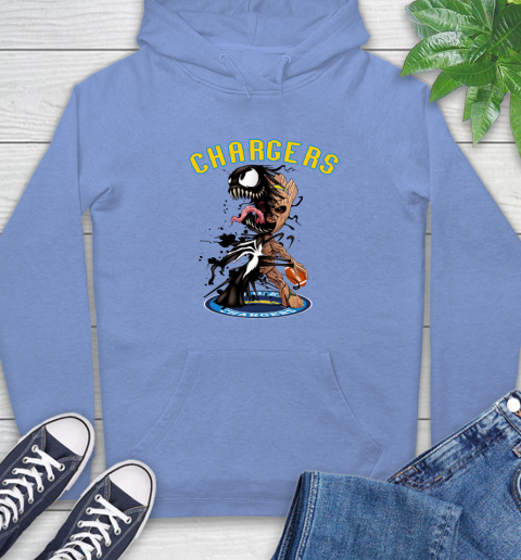 NFL San Diego Chargers Football Venom Groot Guardians Of The Galaxy Hoodie 11