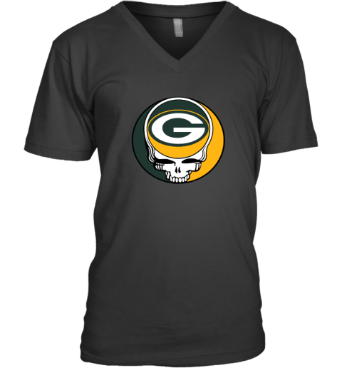 Green Bay Packers x Grateful Dead V-Neck T-Shirt