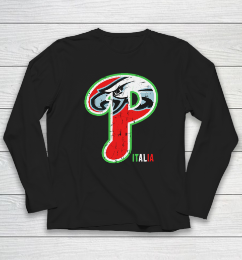 Philadelphia Eagles Italia Long Sleeve T-Shirt